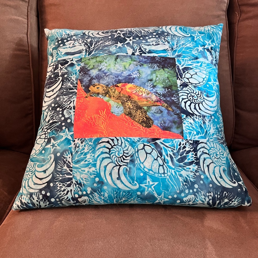 Ocean-Themed Decorative Pillow cover